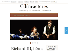 Tablet Screenshot of characteres.com